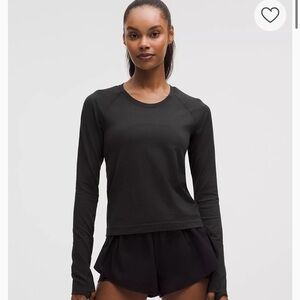 Lululemon Swiftly Tech Long-Sleeve Shirt in Black size 6
